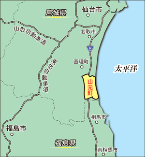 宮城県山元町の地図