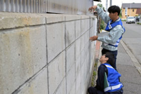 学校ブロック塀を緊急点検　道が市町村と連携実施