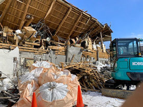 雪害家屋修繕でフル稼働　岩見沢市内の建築業者