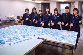 函館の街並み再現し魅力を発見　函館工高建築科3年